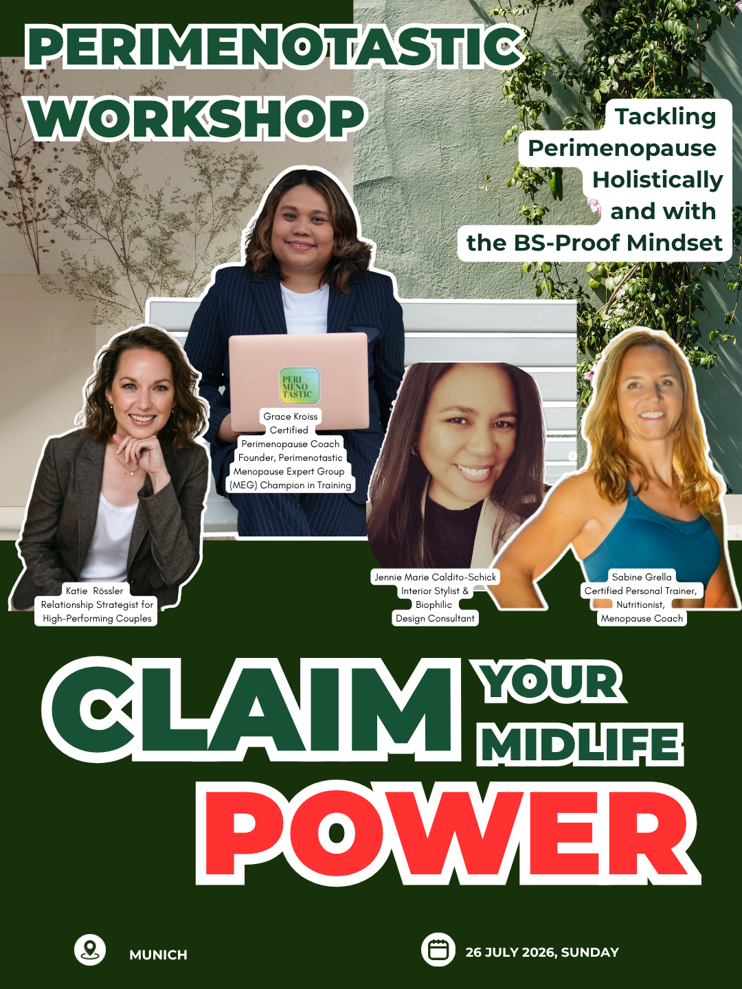 Perimenotastic In-Person Holistic Curated Workshop - July26 - Munich, Germany